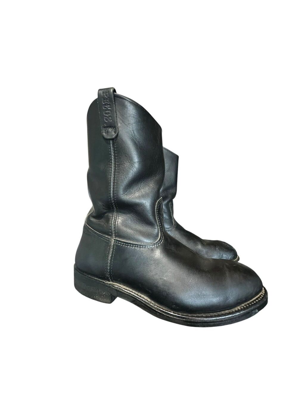 Vintage Rare Redwing Pecos Cowboy Boots Steel Toe Black 12 D Made In USA Y2K